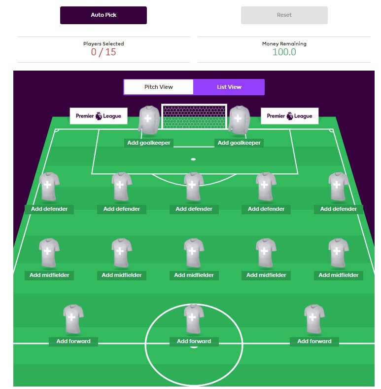 01 How to play Fantasy Premier League Picking squad