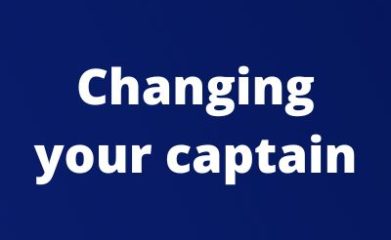 Changing the captaincy