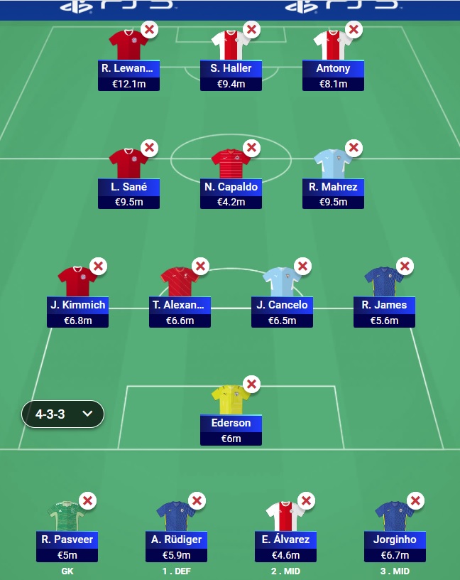 UCL Fantasy R16 Team Leg 2