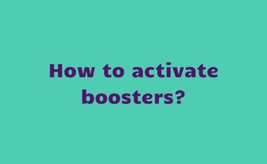 activate boosters
