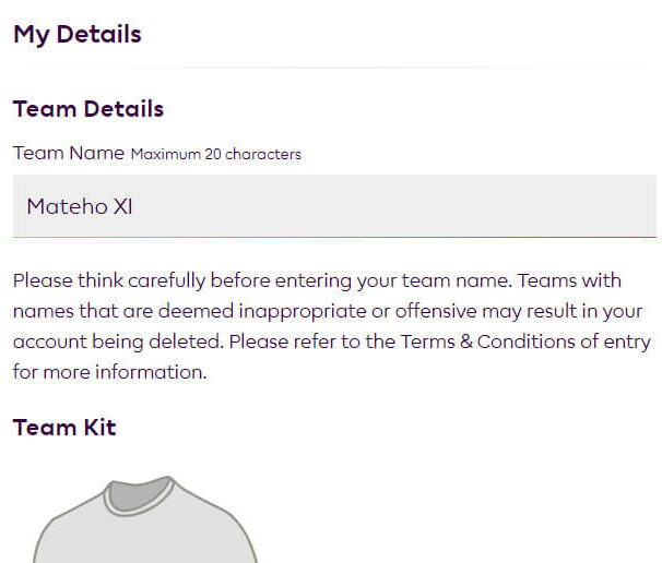 change fpl team name step 2