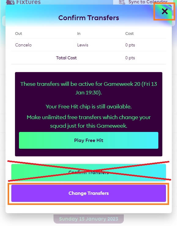 cancelling transfers on fpl