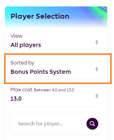 check fpl bonus points system