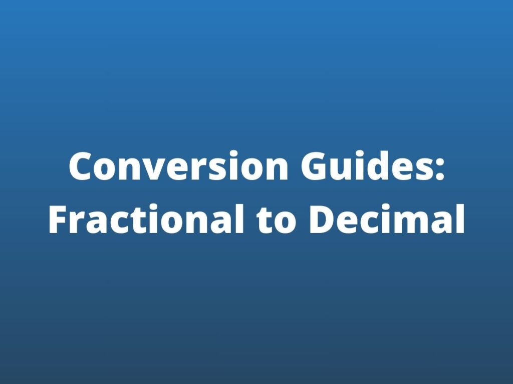 convert fractional odds to decimal