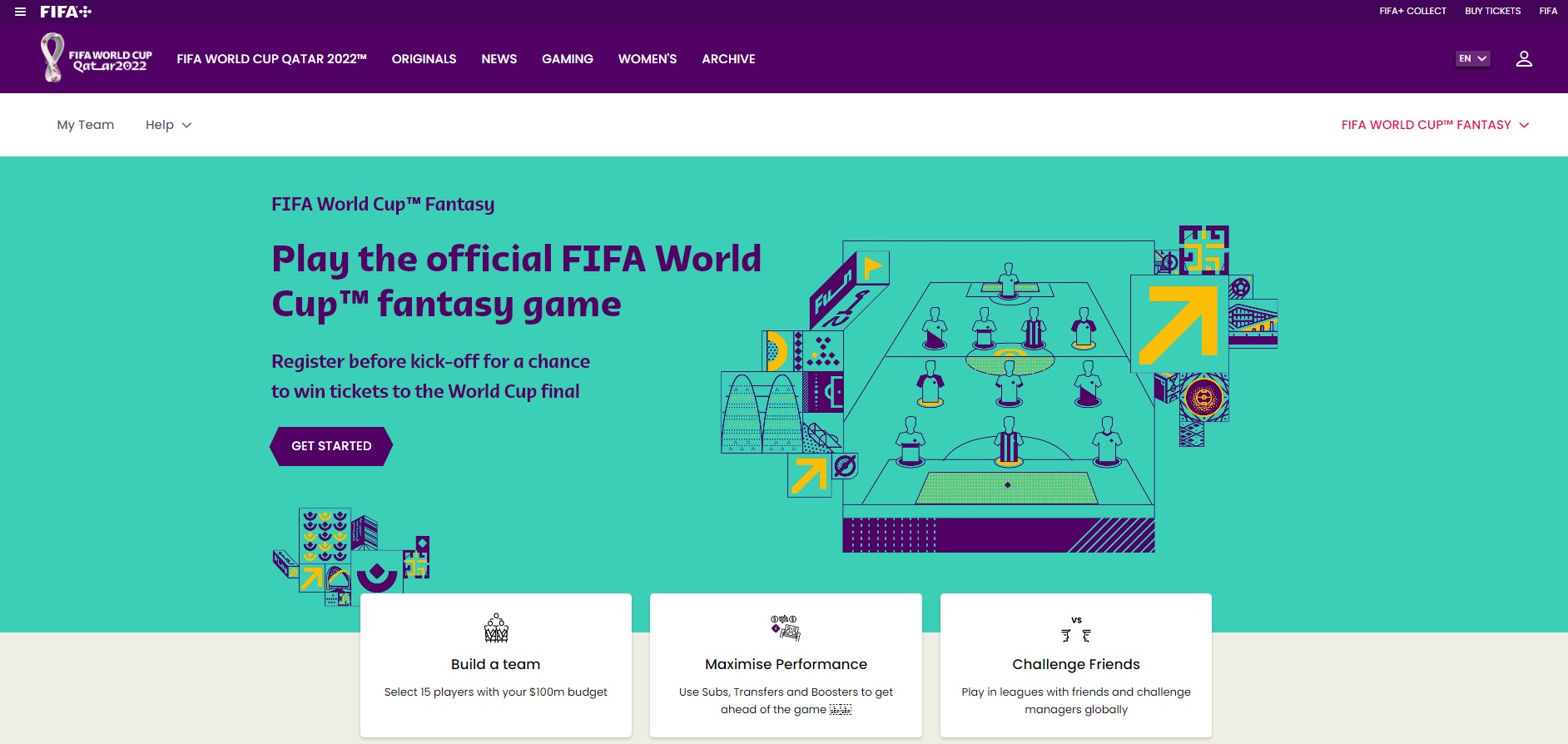 fifa world cup 2022 fantasy football game