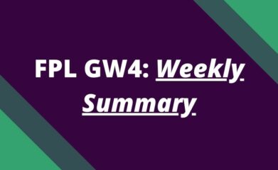 fpl gw4 weekly summary