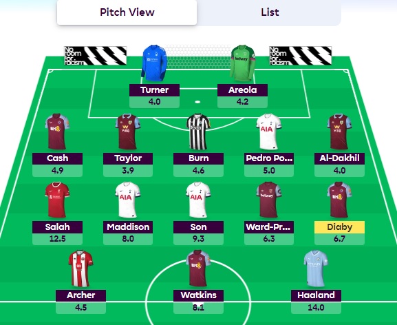 fpl gw9 first wildcard team