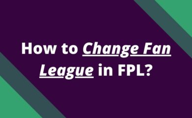 how to change fan league fpl