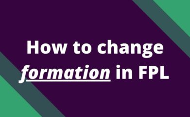 how to change formation in fpl