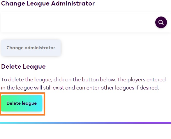 how to delete a league in fpl step 4
