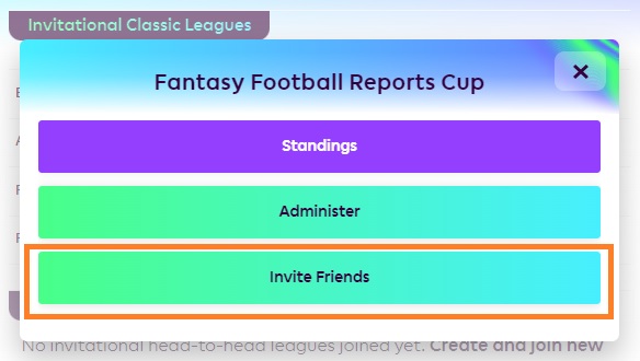 how to find fpl league code step 3