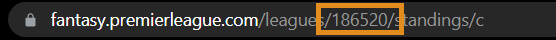 how to find fpl league id 2 step
