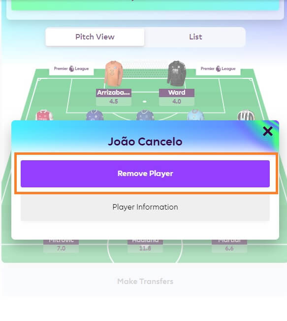 how to make transfers fpl step 2