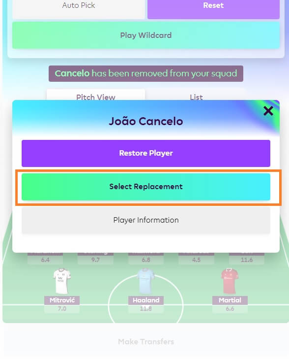 how to make transfers fpl step 4