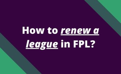 how to renew league fpl