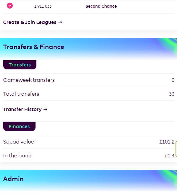 how to see fpl transfer history step 1