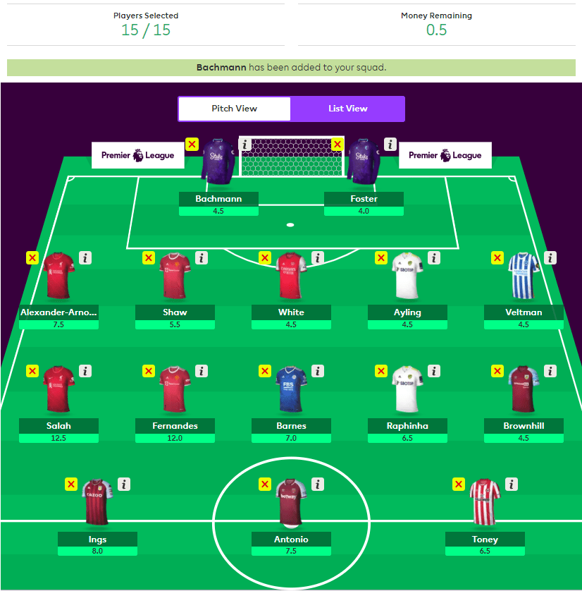 Complete 3-4-3 draft