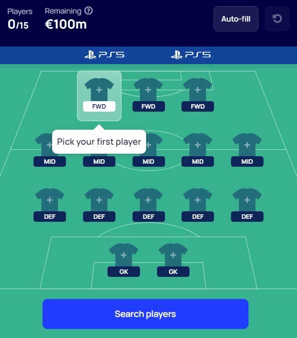 pick ucl fantasy team