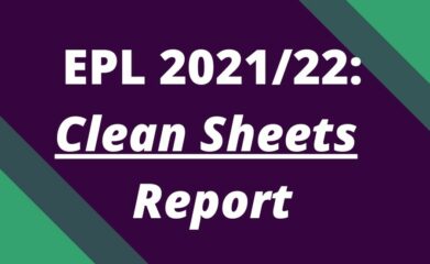 premier league 2021 22 clean sheets report