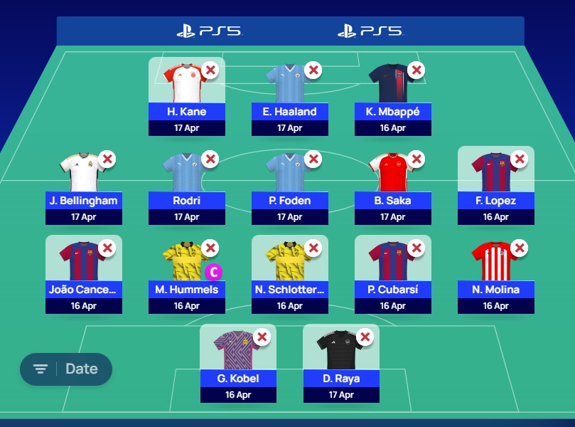 ucl fantasy matchday 10 team selection 2024 first draft