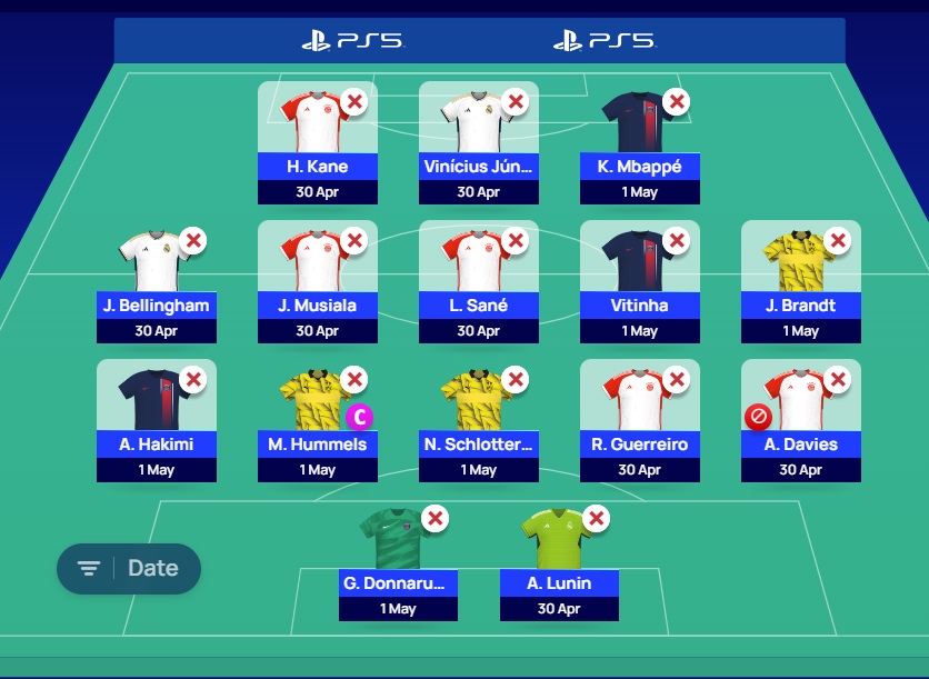 ucl fantasy matchday 11 limitless wildcard 2024 first draft