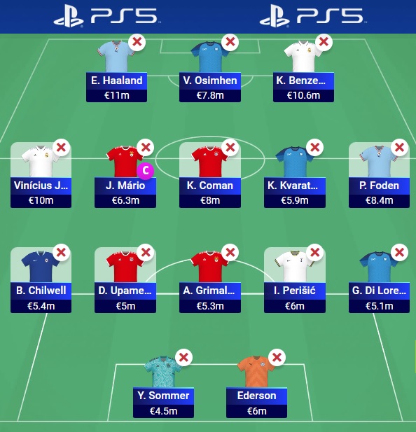 ucl fantasy matchday 8 team selection ucl fantasy matchday 8 team selection