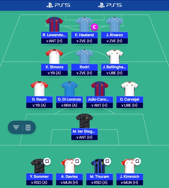 ucl fantasy md1 team second update ucl fantasy md1 team second update