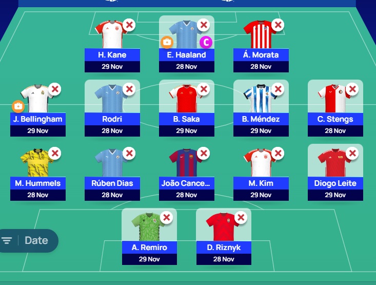 ucl fantasy md5 wildcard team first draft