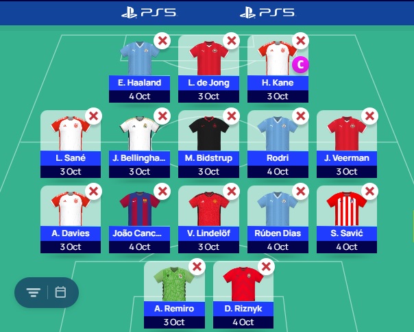 ucl fantasy wildcard team uptdated md2 23 24